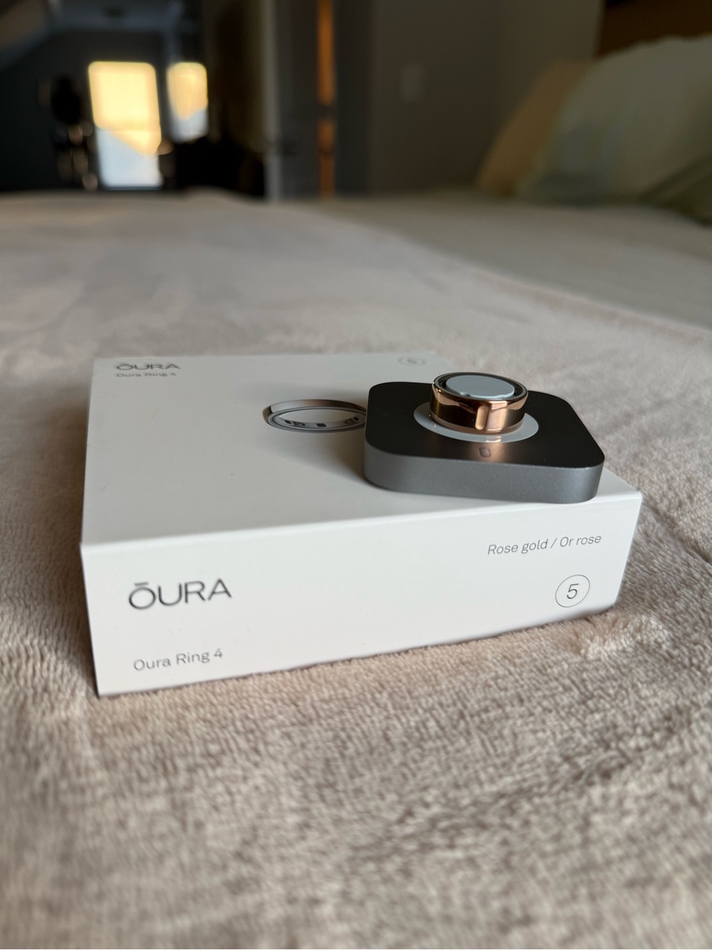 Oura Ring (Rose Gold, size 5) Smart Ring